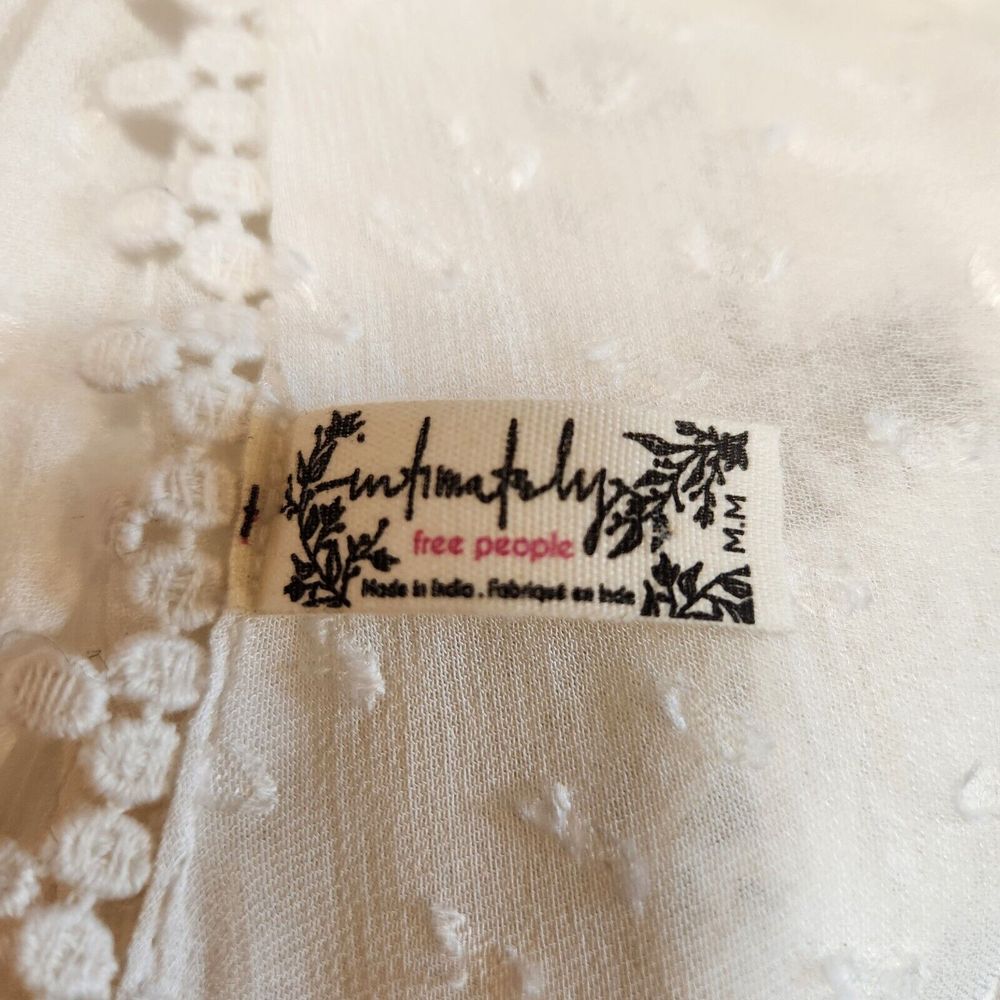 Free People Women Intimately Our Spring Fling Robe Size M Semi Sheer Dainty Sexy - Picture 8 of 11
